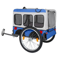 Large Folding Bike Trailer for Dogs - 20×2 1/8 Inches Wheels, Heavy-Duty Steel Frame, Spacious Design, All-Terrain Cycli