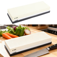 Sharpening Stone Light Yellow White Dual Sided 10 0 0 6000 Grit Wet Stone With Anti Slip Base For Kitchen Woodworking