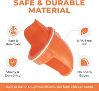 Durable Chicken Feeder Rain Proof Poultry Feeder Port Gravity Feed Kit For Buckets, Barrels, Bins, Troughs, Easy Clean -