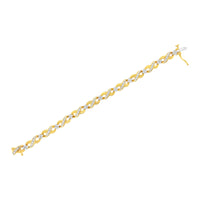 10K Yellow Gold Round-Cut Diamond Infinite Love Bracelet (1.00 cttw, I-J Color, I2-I3 Clarity)