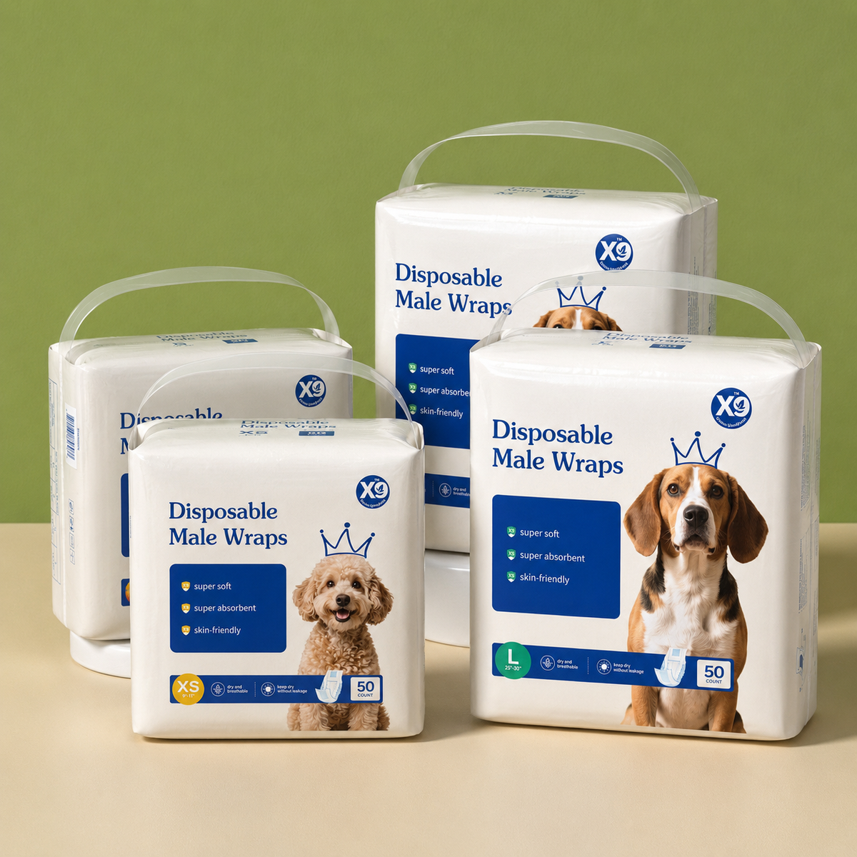 Disposable Male Dog Wraps