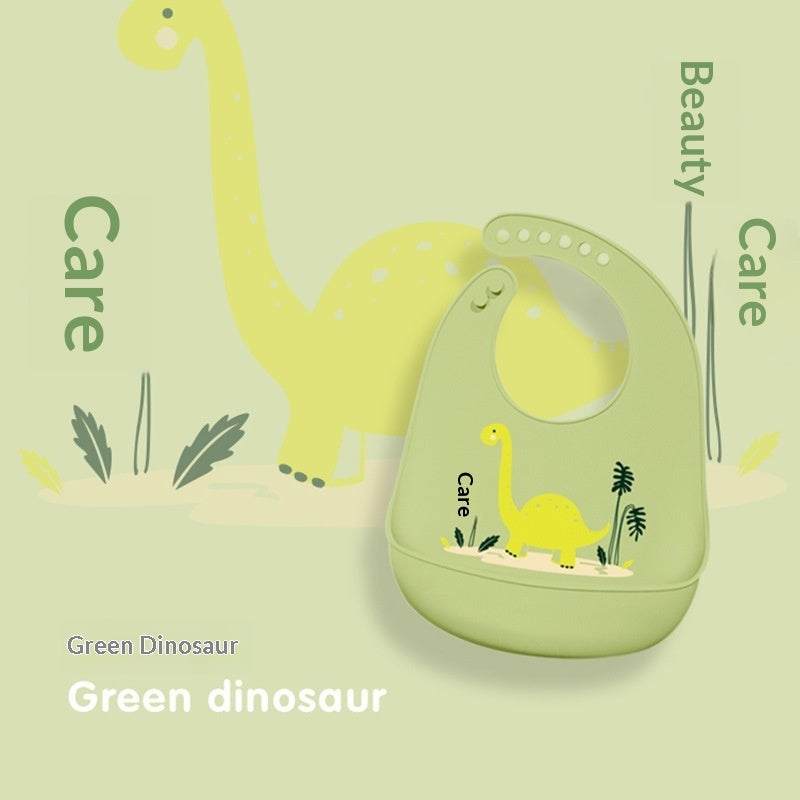 Baby Waterproof And Stain-resistant Food-grade Silicone Bib