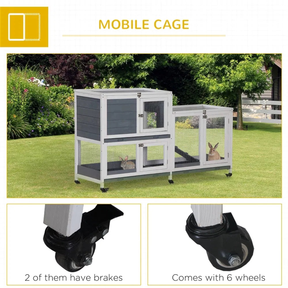 Wooden Rabbit Cage