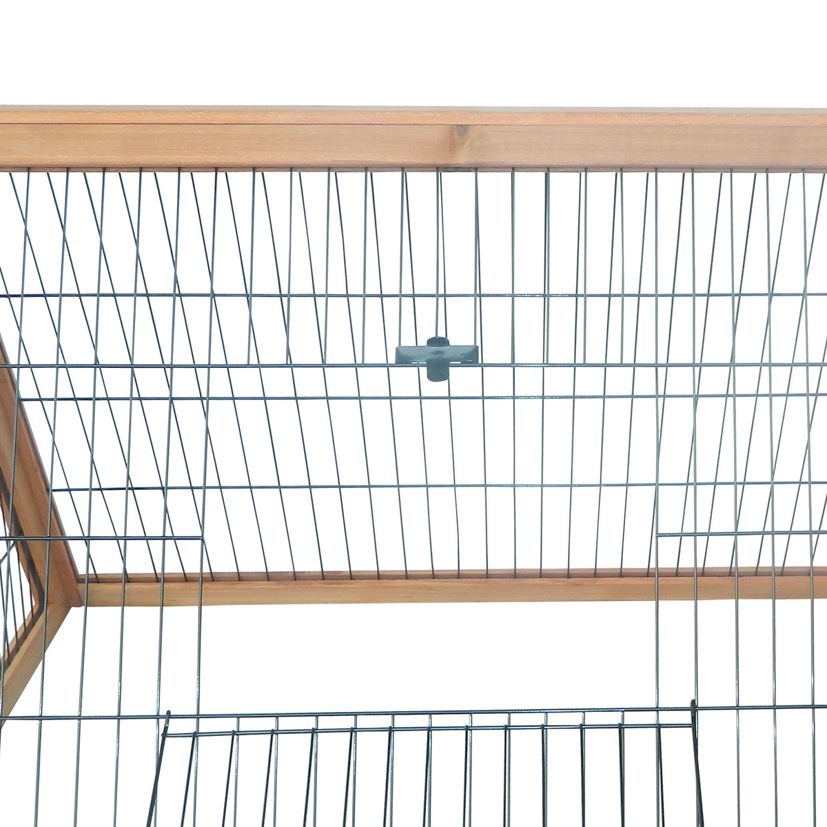 Rabbit Hutch Outdoor, Wooden Chicken Coop with Run, Outdoor Small Animal Cage for Rabbit, Small Duck and Chicken, Brown