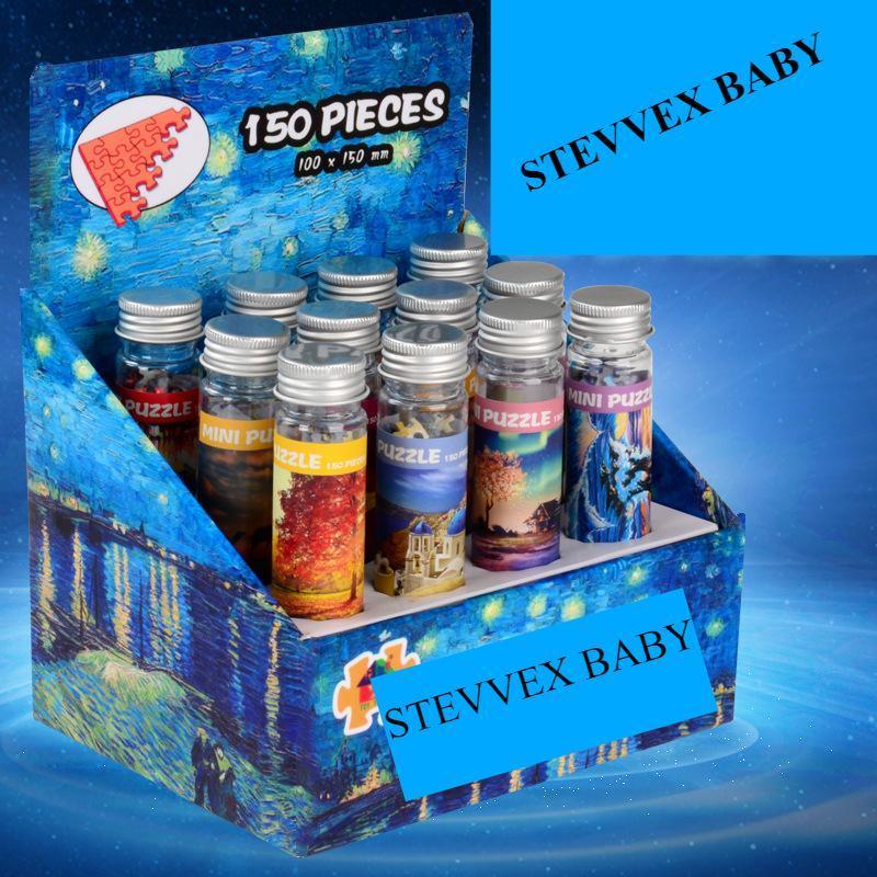 150 Piece Tube Beautiful Scenery Puzzles Toys for Children Adults Learning Education Brain Teaser Assemble Toy Games For All Generations - BIG FRENCHIES