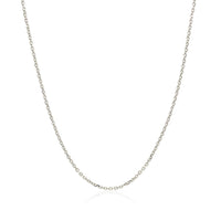 10k White Gold Cable Chain 1.1mm
