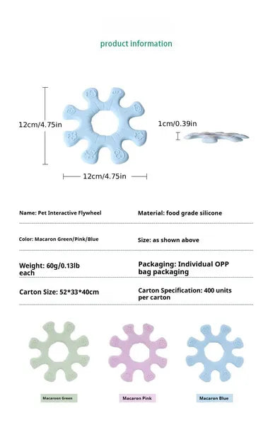 Pet Interactive Flywheel,Dog Toy,Fun Interactions Buildstronger Bonds