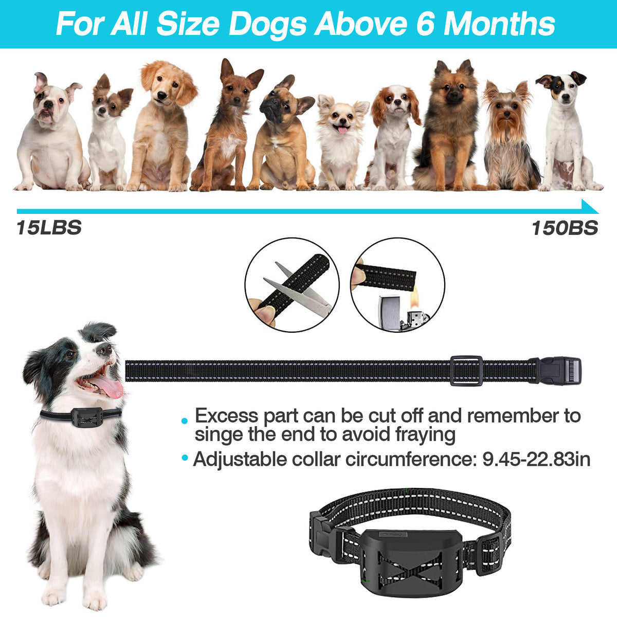 2 In 1 Wireless Electric Dog Fence Waterproof Pet Shock Boundary Containment System Electric Training Collar With 2 Rece