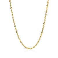 2.5mm 14k Yellow Gold Light Rope Chain