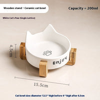 2-in-1 Cat Food Bowl Pet Water Bowl Anti-tumble