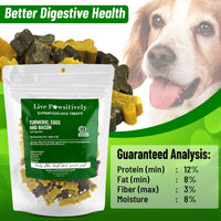Live Pawsitive Turmeric, Eggs & Bacon Soft Dog Treats, 6 oz