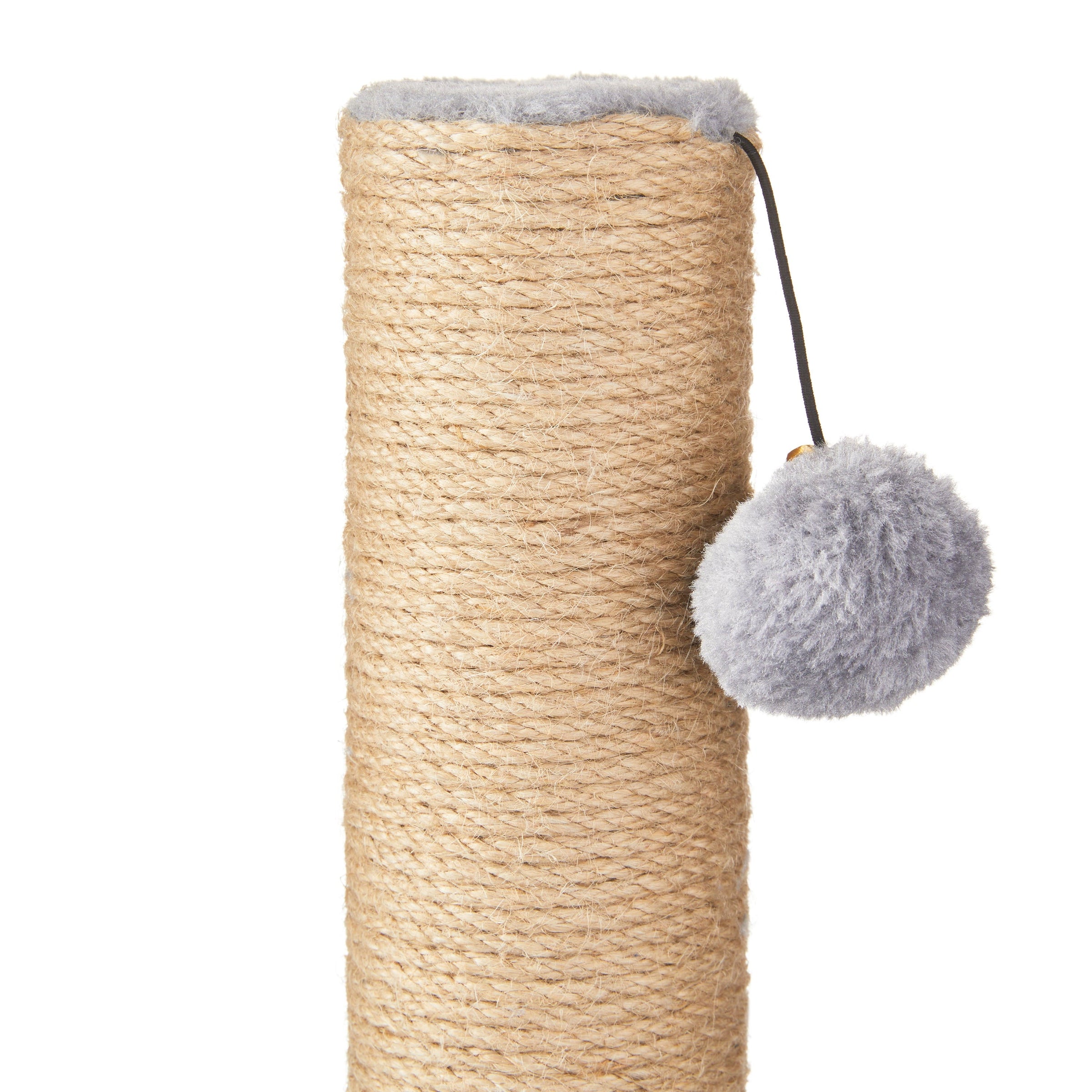 Upgrade your kitty's playtime with our 17" Deluxe Jute Cat Scratching Post & Arch Grooming Massager in stylish gray! 🐾✨ Perfect for happy paws and a healthy coat! - BIG FRENCHIES