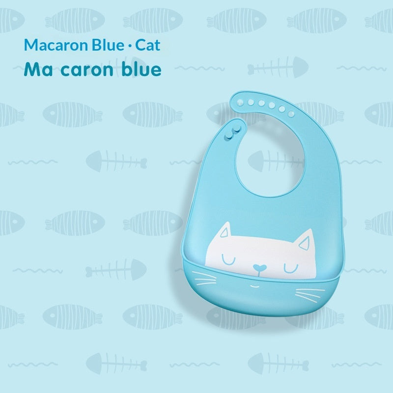 Baby Waterproof And Stain-resistant Food-grade Silicone Bib