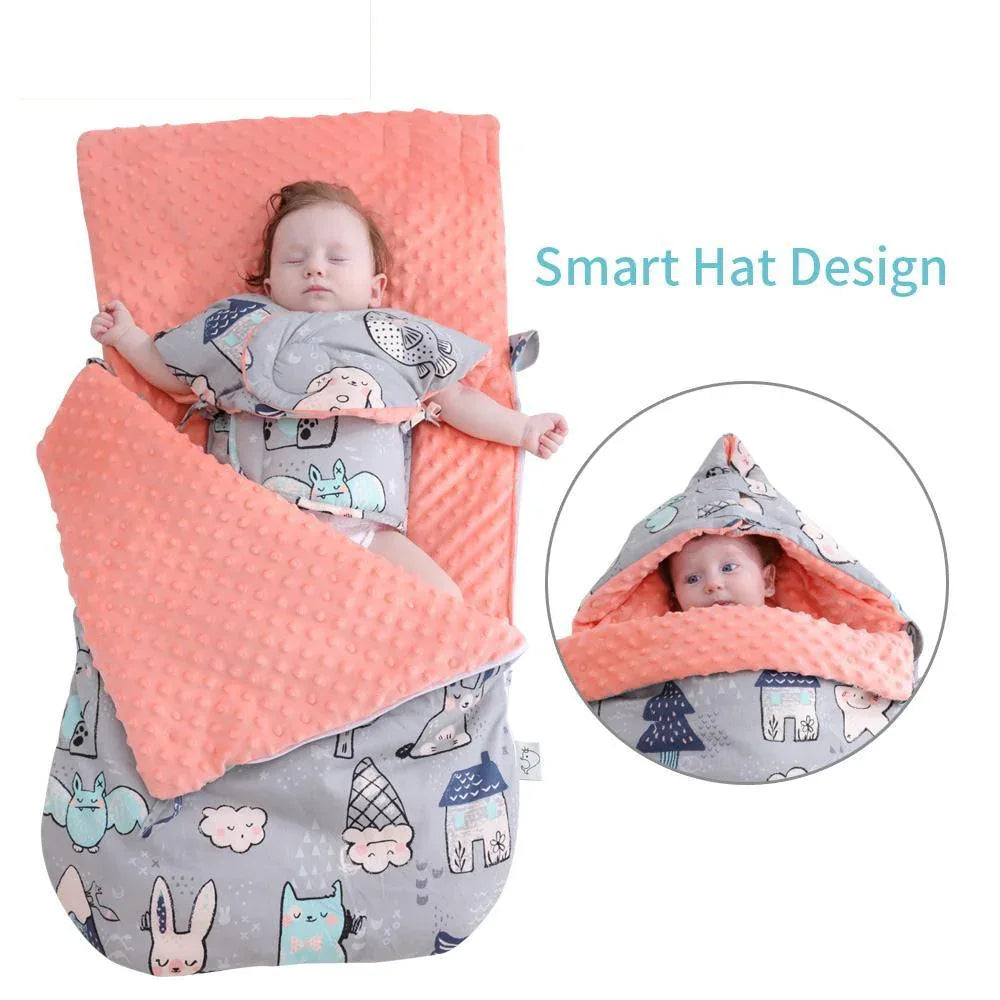 Newborn Baby Envelope Cocoon Model Sleeping Bag Infant Boy Girl Kids Sleep sack Swaddle Blanket For Baby Kids - BIG FRENCHIES