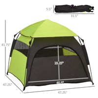 Pop Up Dog Tent for Extra Large and Large Dogs, Portable Pet Camping Tent with Carrying Bag for Beach, Backyard, Home, G