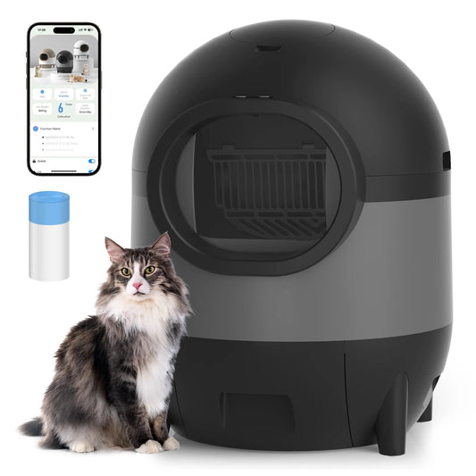 Say goodbye to scooping! 🐾✨ Meet the ultimate Self-Cleaning Cat Litter Box with WiFi & app control! Perfect for multiple cats and designed for easy living! 🐱💖 - BIG FRENCHIES