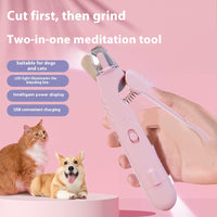 2 In 1 Pet Nail Clippers With Led Light Dog Cat Special Blood Line Scissors Multifunction Animals Paw Nail Trimmer Pet S