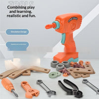 Educational Repair Assembly Playhouse Toolbox Set For Kids