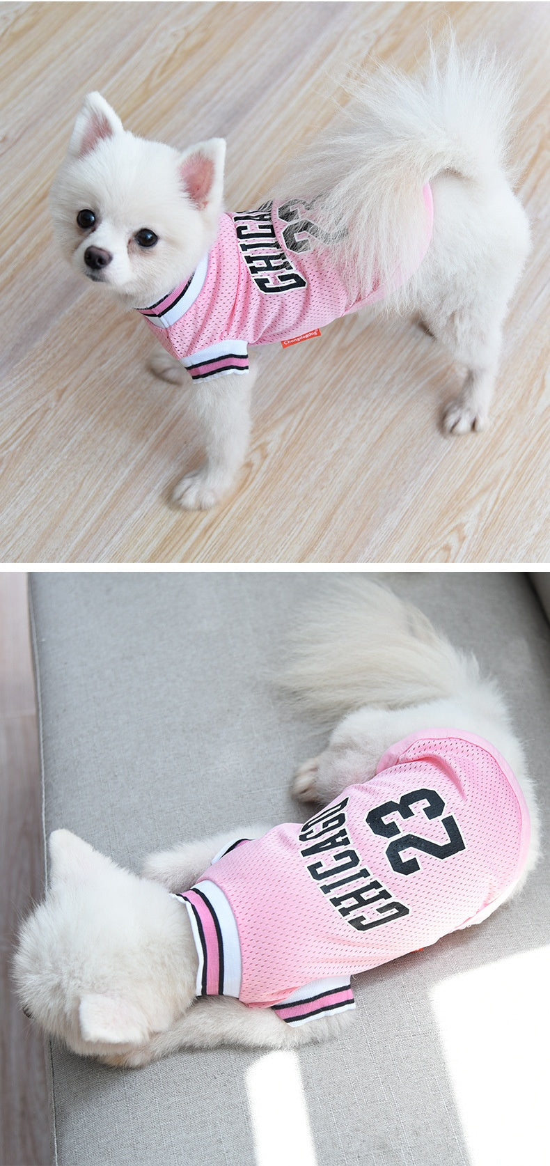 Pet Clothes Basketball Vest Large Mesh Summer Dog Clothes