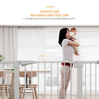 High White Child Safety Gate For Baby Door Barrier With Extensions