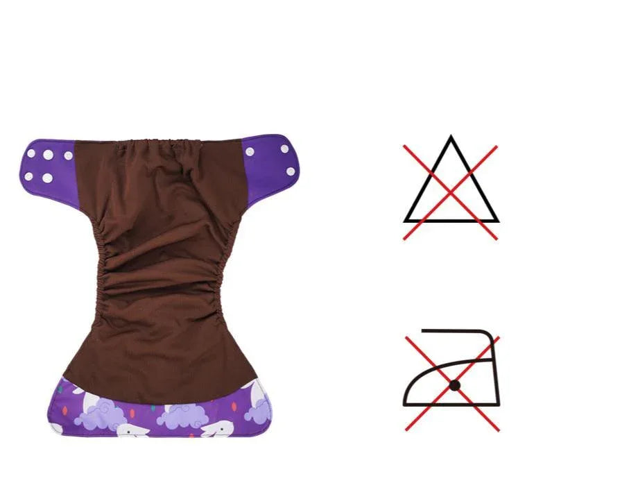 Modern Eco-friendly Diaper New 4pcs/set Washable Coffee Mesh Cloth Diaper Cover Adjustable Nappyies For Kids - BIG FRENCHIES