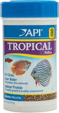 TROPICAL PELLETS Sinking Pellets Fish Food 4.2-Ounce Container, Medium (823B) - BIG FRENCHIES