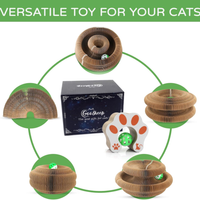 1 Pack Kitty Kurlz Cat Scratcher Toy Interactive For Indoor Cats