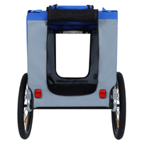 Large Folding Bike Trailer For Dogs 120LB Capacity All-Terrain Pet Carrier, Durable Steel Frame For Cycling, Jogging, Ca