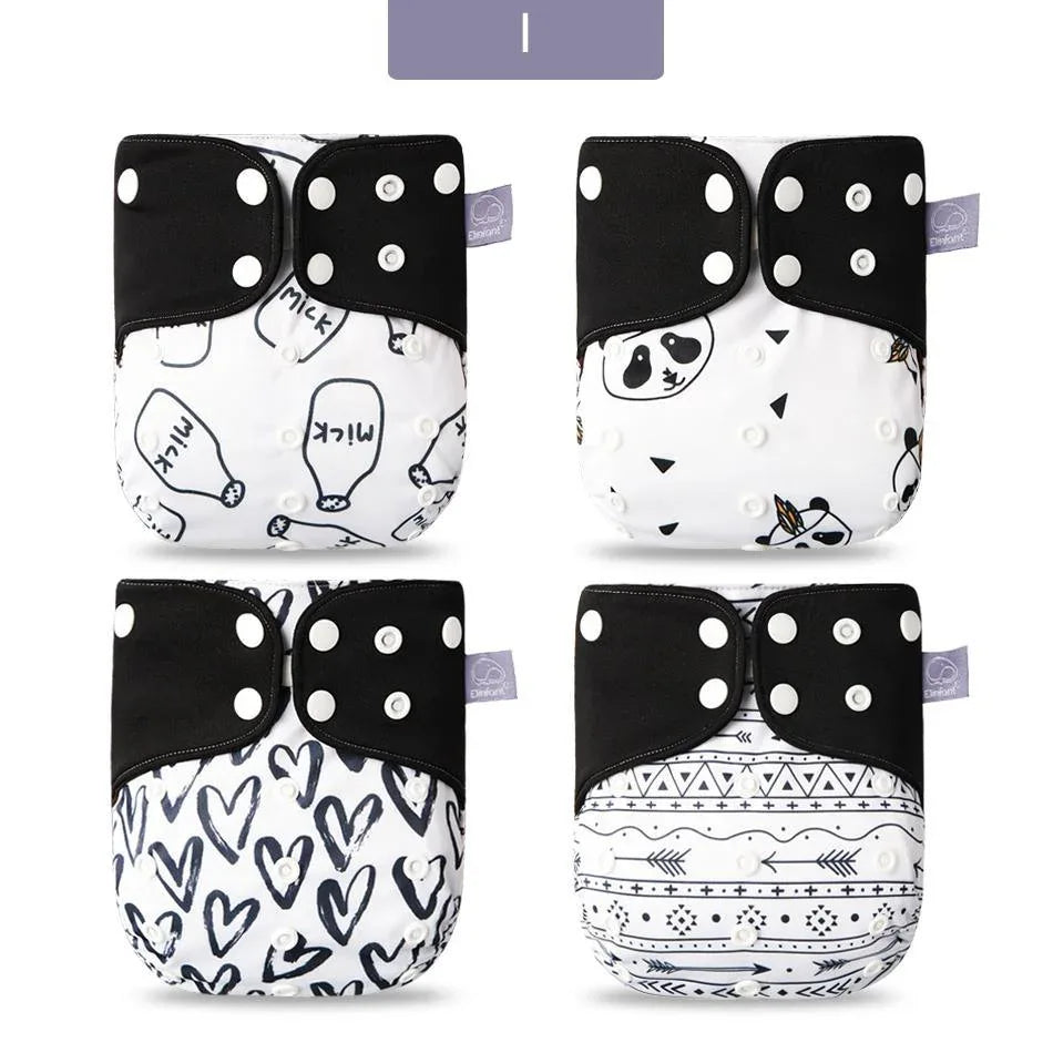 Eco-friendly Diaper Adjustable Reusable Coffee Fiber Diaper Pocket Fit Baby Nappies Pants Waterproof Nappies for Baby and Kids In Modern Design - BIG FRENCHIES