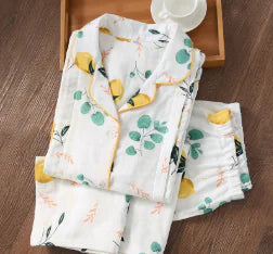 Women's Sleepwear, Maternity and Nursing Cotton Set - # BAGE211510131-NURSG