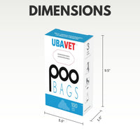 UBAVET DOO Extra-Long Waste Bags for Dogs & Cats – 100-Pack, Durable & Unscented - BIG FRENCHIES