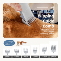Professional Dog Grooming Clippers With 2.5L Cup, 3 Suction Modes, Cordless Clippers, 5 Groomer Tools, Low Noise Pet Hai