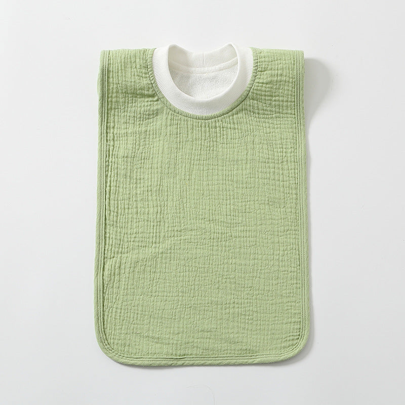 Large Childrens Washcloth Bib That Resists Stains