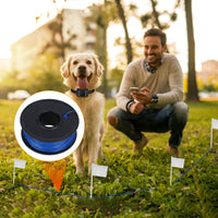 1Set Electric Dog Fence System Pet Tone Shock Boundary Containment Water Resistant Collar Receiver For Small Medium Larg