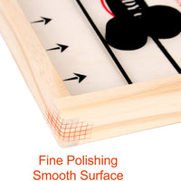 Fast Sling Puck Game,Wooden Hockey Game,Super Foosball Table,Desktop Battle Parent-Child Interaction Winner Slingshot Game,Adults And Kids Family Game Toys