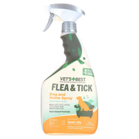 Vet's Best Flea and Tick Home Spray for Dogs - Refreshing Peppermint Scent - 32oz of Powerful Protection - BIG FRENCHIES