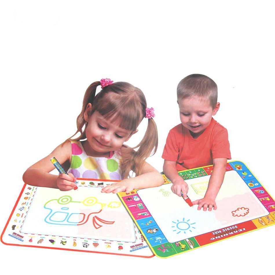 Baby Kids Drawing Water CDarpet with Magic Pen Doodle Painting Picture Water Drawing Play Mat in Drawing Toys Board Gift - BIG FRENCHIES