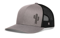 Cactus Trucker Hat  |  Black Cactus Snapback