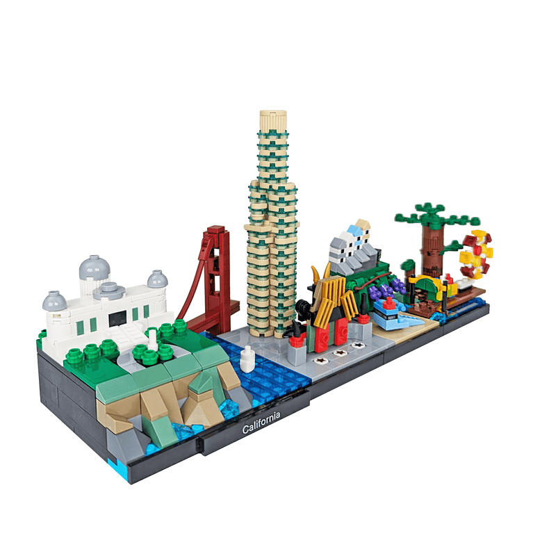 California Skyline Architecture Building Kit - Custom Building Set - Made Using LEGO® Parts-Building Toys-BIG FRENCHIES-StudBee