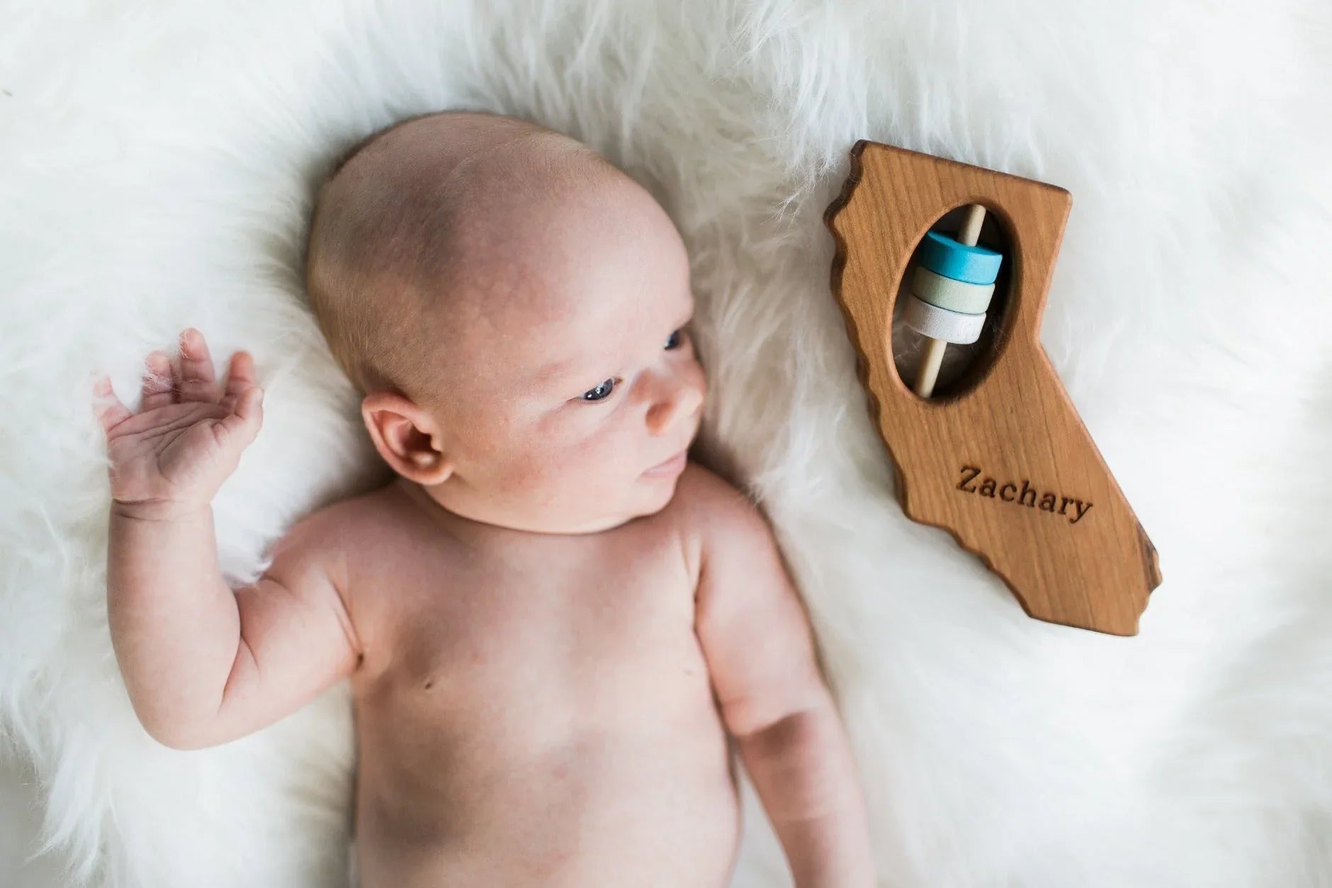 California State Wooden Baby Rattle™ - BIG FRENCHIES