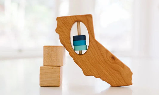 California State Wooden Baby Rattle™ - BIG FRENCHIES
