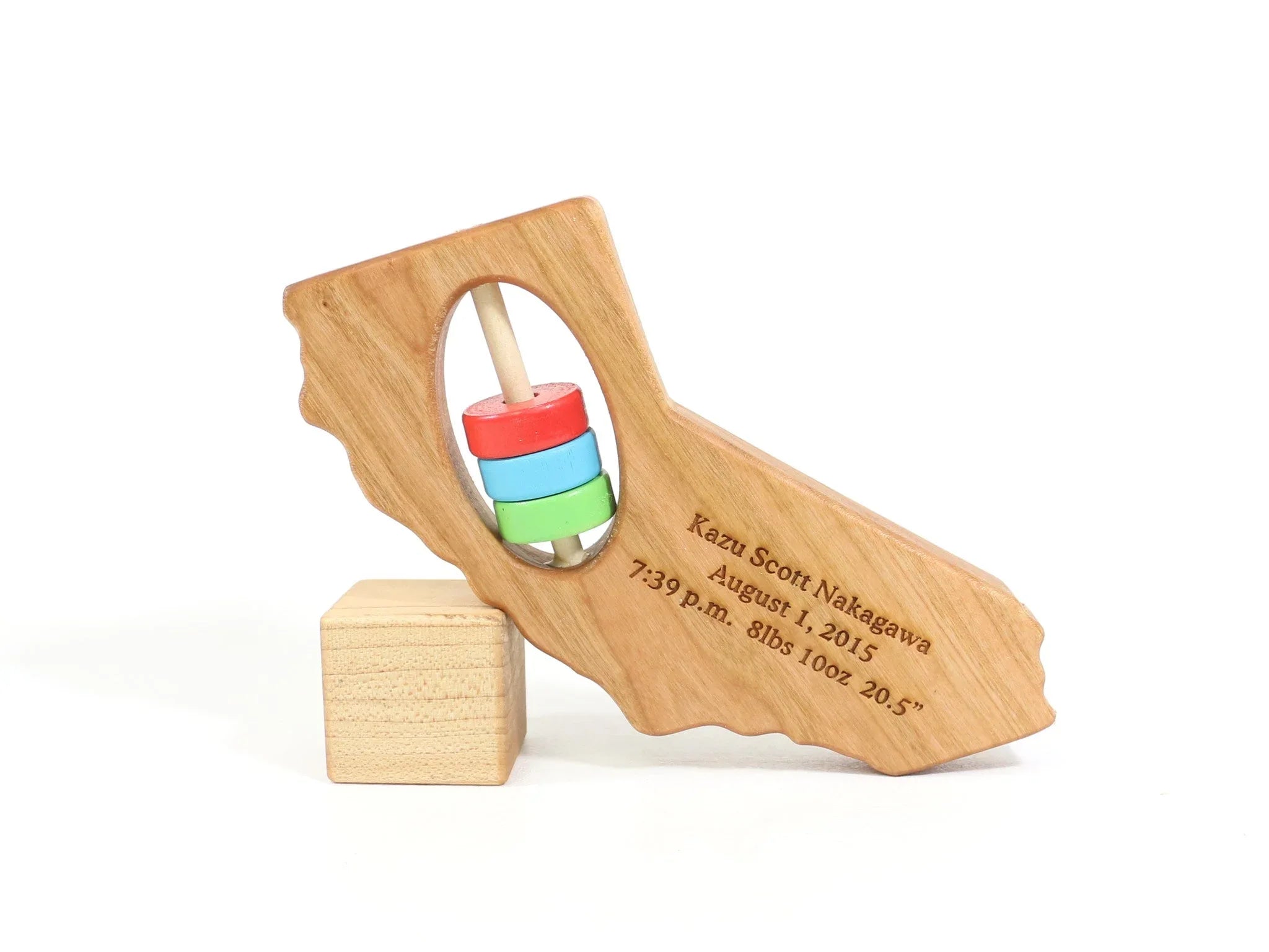 California State Wooden Baby Rattle™ - BIG FRENCHIES