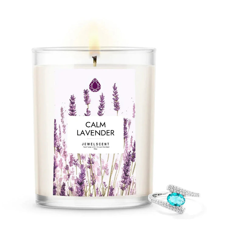 Calm Lavender 18oz Home Jewelry Candle - BIG FRENCHIES