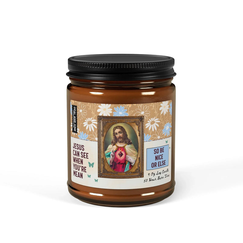 Candle: Jesus Can See When You're Mean - BIG FRENCHIES