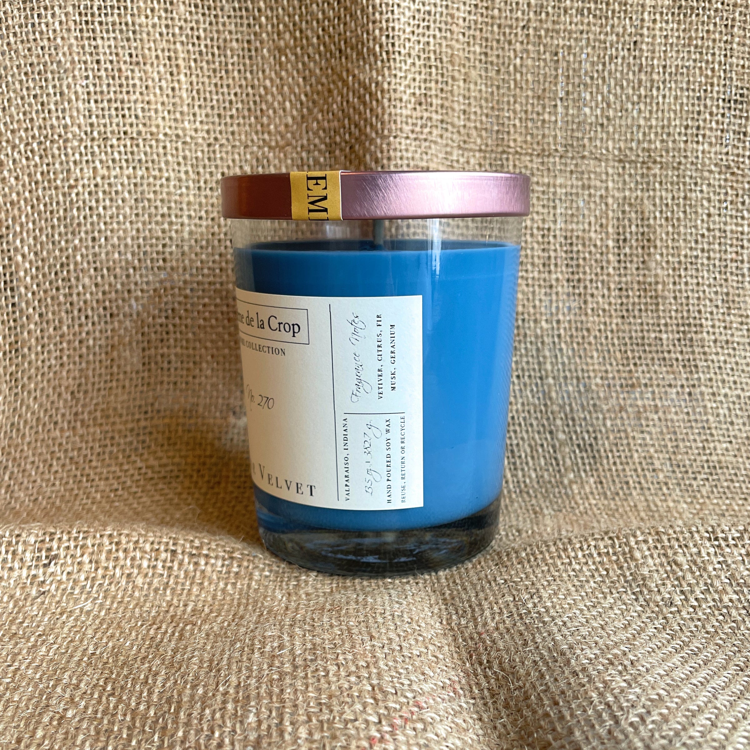Soy Candle - Blue Velvet - BIG FRENCHIES