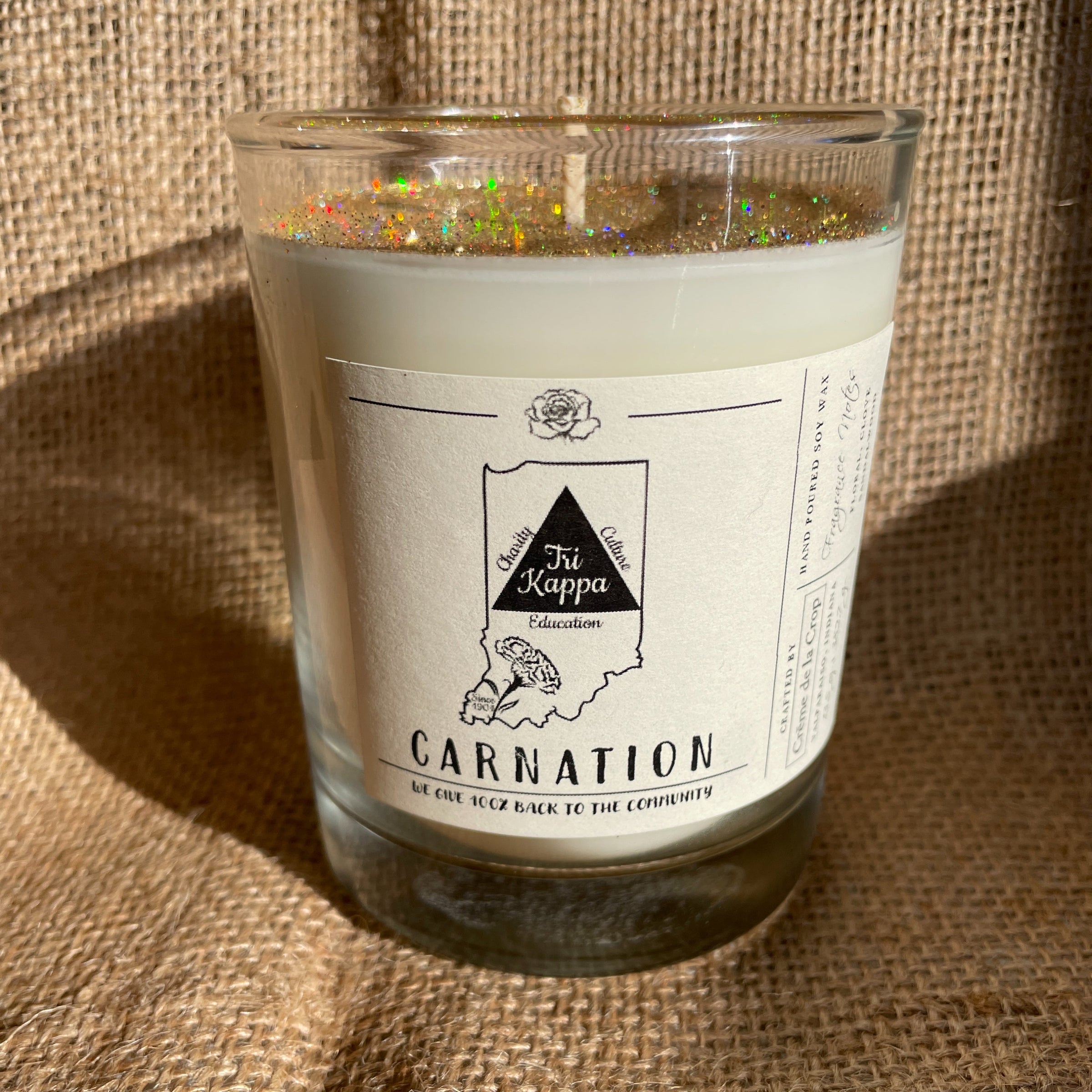 Soy Candle - Tri Kappa (Carnation) - BIG FRENCHIES