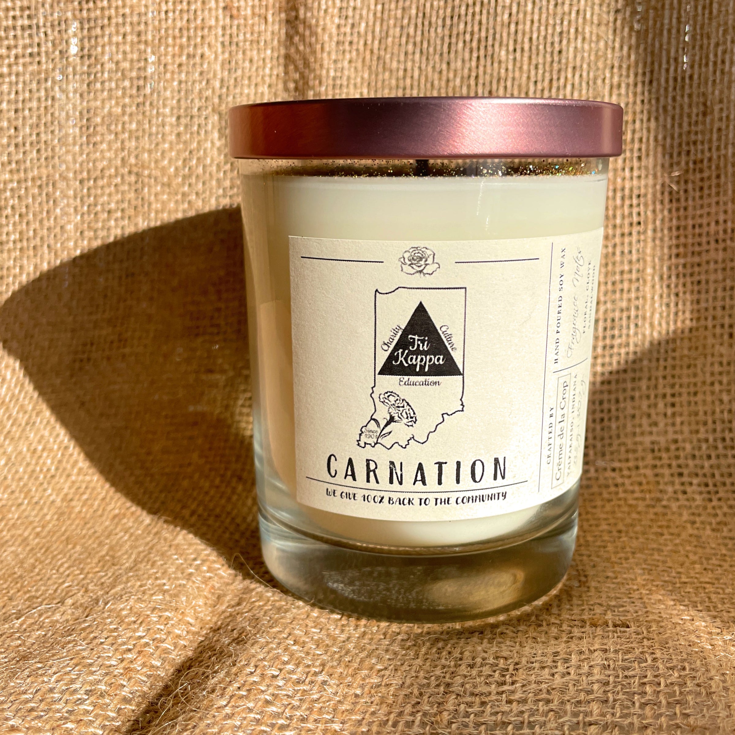 Soy Candle - Tri Kappa (Carnation) - BIG FRENCHIES