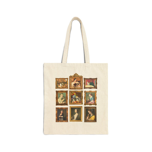 Cat Art History Tote Bag: Famous Paintings of Cats with Women - BIG FRENCHIES
