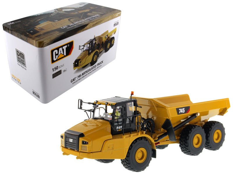 CAT Caterpillar 745 Articulated Dump Truck with Removable Operator "High Line" Series 1/50 Diecast Model by Diecast Masters  free shipping USA