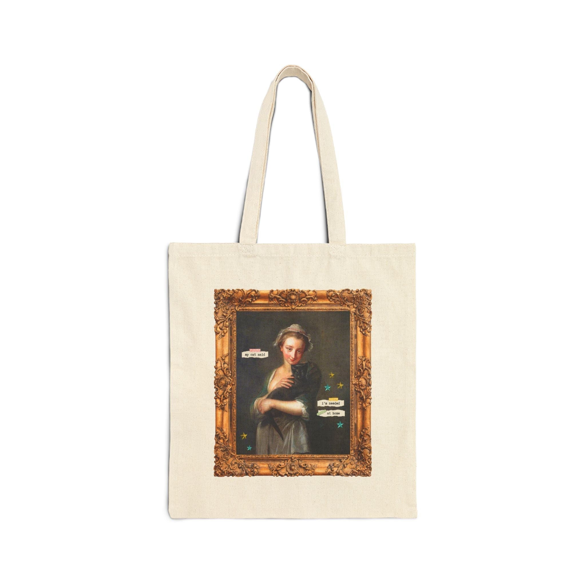 Cat Lover Art History Tote Bag